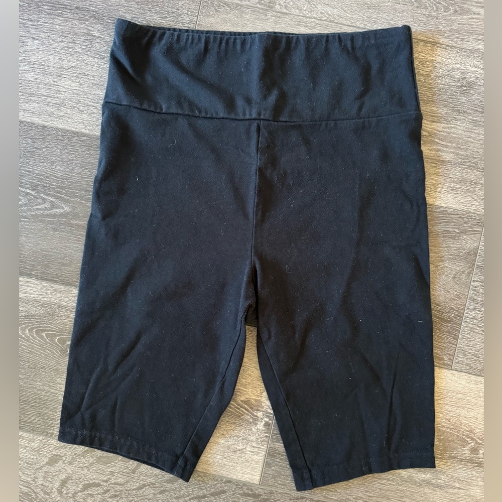 Embrace your love black biker shorts